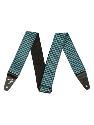 Fender Houndstooth Колан за китара Teal