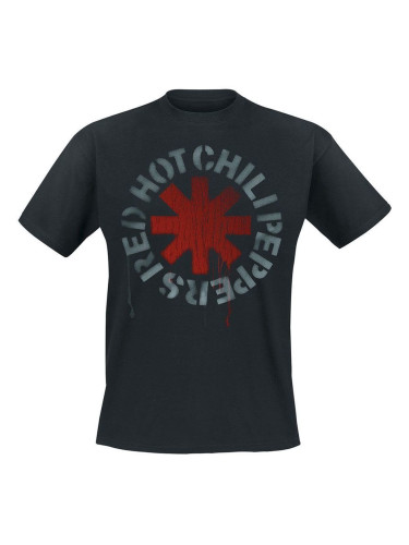 Red Hot Chili Peppers Риза Stencil Unisex Black 2XL