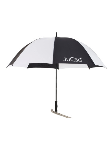 Jucad Telescopic Чадър Black/White