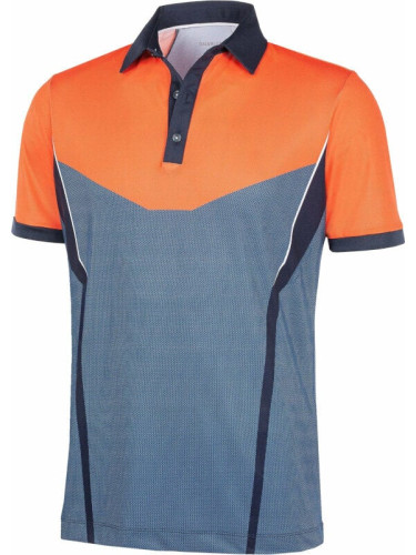 Galvin Green Mateus Mens Polo Shirt Orange/Navy/White L