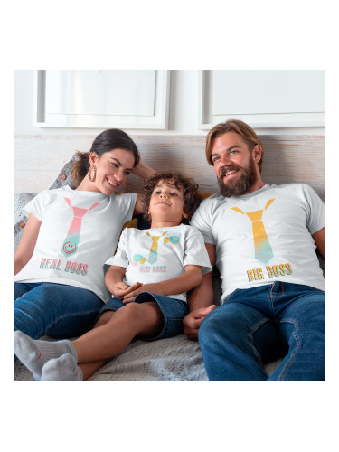 Комплект тениски - Big boss, real boss, mini boss