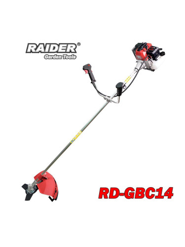 Тример бензинов RAIDER RD-GBC14, 2.4 к.с., 44 см, 2-тактов, с нож и шпула с корда