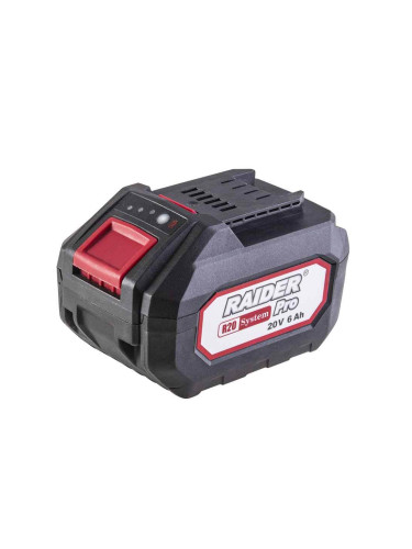 Батерия акумулаторна RAIDER R20 Li-ion, 20V, 6Ah за серията RDP-R20 System