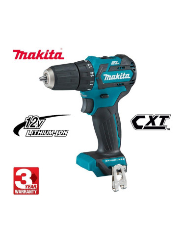 Винтоверт акумулаторен Makita DF332DZ, 12V, CXT, 35Nm, безчетков мотор