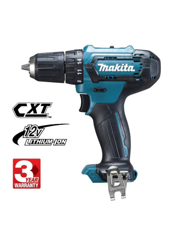 Винтоверт акумулаторен Makita DF333DZ, 12V, CXT, 30Nm