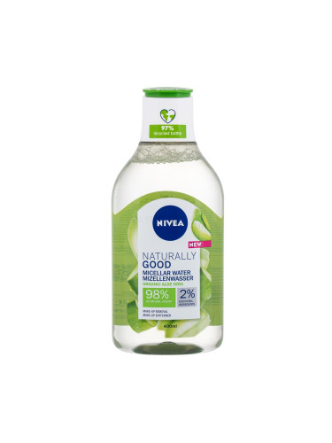 Nivea Naturally Good Organic Aloe Vera Мицеларна вода за жени 400 ml