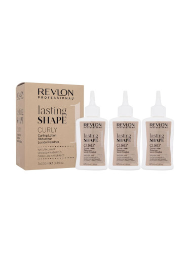 Revlon Professional Lasting Shape Curly Curling Lotion Natural Hair 1 За задържане на къдриците за жени 3x100 ml