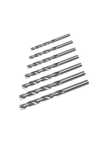 Комплект 7 спираловидни свредла, 2~8mm, за метал, RB-1124, Rebel
