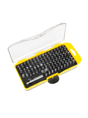 Комплект гедоре, тресчотка, вложки и битове, адаптер, 100 части, RB-1103, Rebel