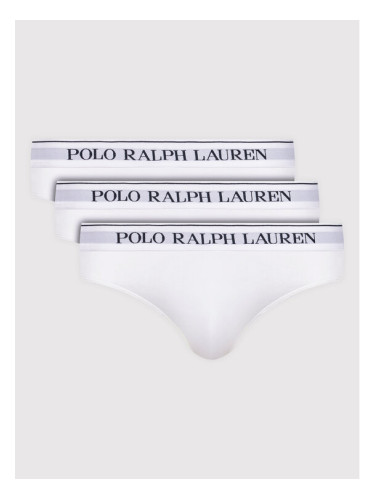 Polo Ralph Lauren Комплект 3 чифта слипове 714835884001 Бял