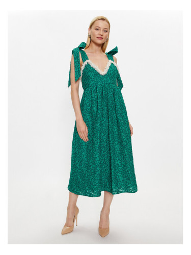 Custommade Коктейлна рокля 999396475 Зелен Regular Fit