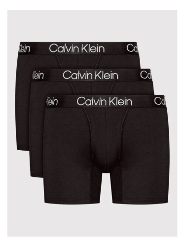 Calvin Klein Underwear Комплект 3 чифта боксерки 000NB2971A Черен