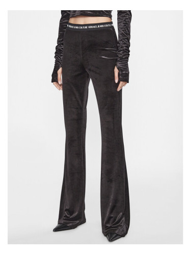 Versace Jeans Couture Текстилни панталони 75HAC1A7 Черен Flared Leg