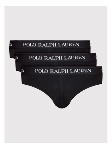 Polo Ralph Lauren Комплект 3 чифта слипове 714835884002 Черен