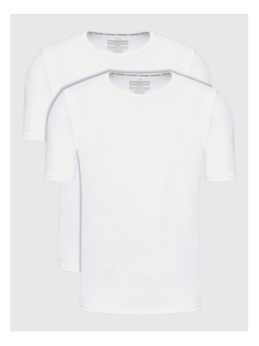 Calvin Klein Underwear Комплект 2 тишъртки 000NB1088A Бял Regular Fit