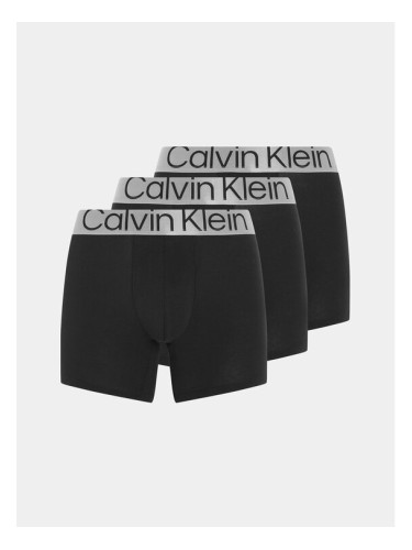 Calvin Klein Underwear Комплект 3 чифта боксерки 000NB3131A Черен Regular Fit