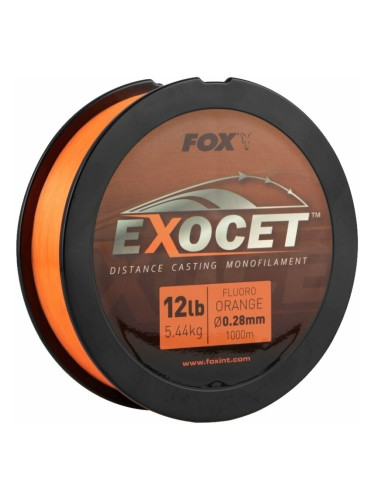 Fox Fishing Exocet Fluoro Mono Fluoro Orange 0,35 mm 8,0 kg 1000 m Монофил