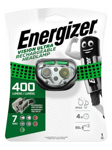 Energizer Headlight Vision Rechargeable 400lm 400 lm Челниц Челниц