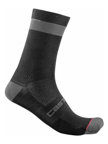 Castelli Alpha 18 Black/Dark Gray S/M Чорапи за колоездене