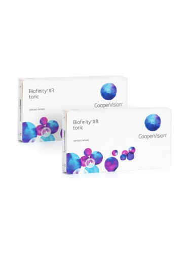 Biofinity XR Toric (6 лещи) - едномесечни контактни лещи, торични силикон-хидрогелови, Comfilcon A