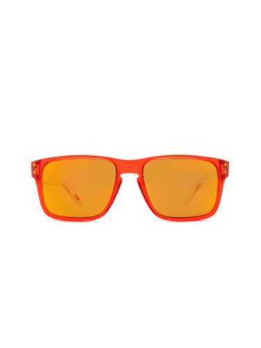 Oakley Holbrook XS OJ 9007 16 53 - правоъгълна слънчеви очила, детски, червени, огледални