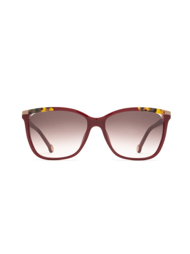 Carolina Herrera She821 0Ar3 56 - квадратна слънчеви очила, дамски, червени