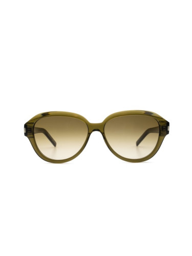 Saint Laurent SL 400 004 58 - кръгла слънчеви очила, дамски, зелени