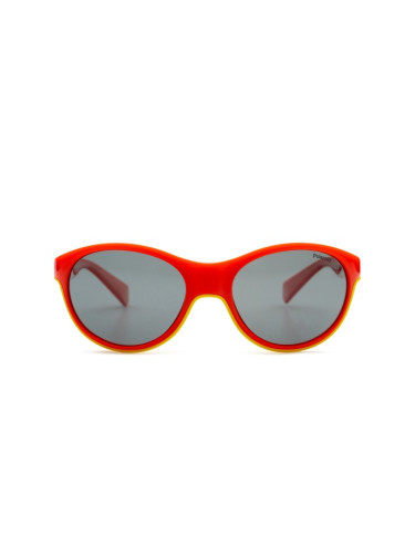 Polaroid Junior PLD 8042/S AHY M9 49 - кръгла слънчеви очила, детски, червени, поляризирани