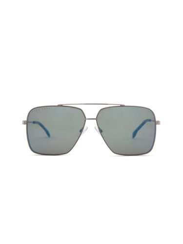 Hugo Boss 1325/S 31Z 3U 62 - квадратна слънчеви очила, мъжки, сиви, огледални