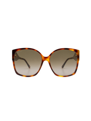 Jimmy Choo Noemi/S 086 HA 61 - квадратна слънчеви очила, дамски, кафяви