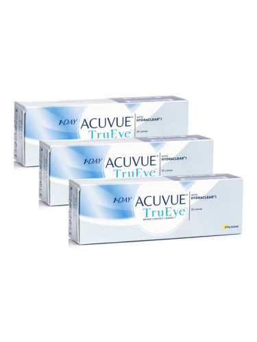 1-Day Acuvue TruEye (90 лещи) - еднодневни контактни лещи, силикон-хидрогелови сферични спорт, Narafilcon A