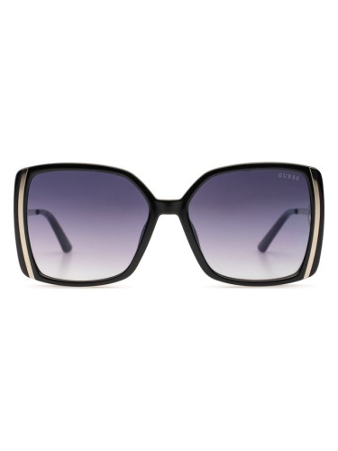 Guess GU7751 01C 58 - квадратна слънчеви очила, дамски, черни