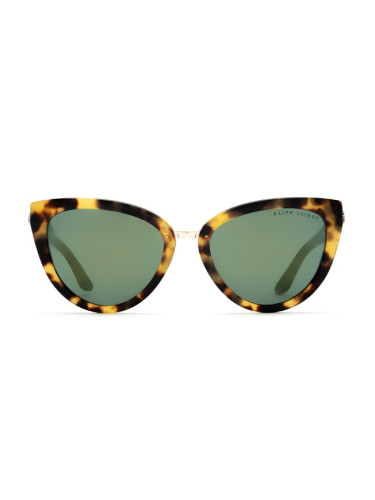 Ralph Lauren 0RL 8167 50046R 55 - cat eye слънчеви очила, дамски, кафяви, огледални