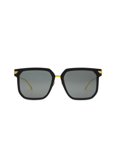 Bottega Veneta Bv1083Sa 001 57 - квадратна слънчеви очила, дамски, черни