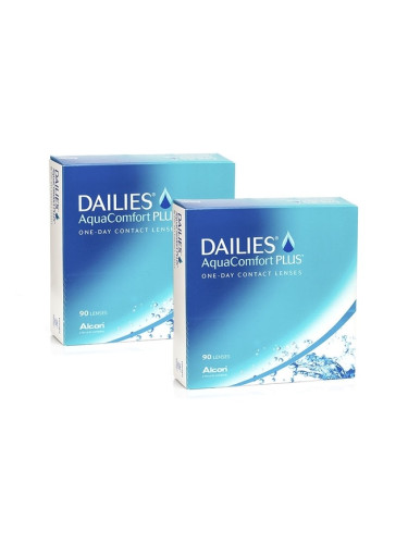 Dailies AquaComfort Plus (180 лещи) - еднодневни контактни лещи, сферични спорт, Nelfilcon A