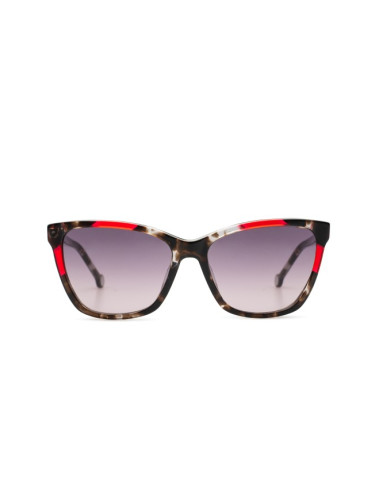 Carolina Herrera She844V 0721 56 - правоъгълна слънчеви очила, дамски, сиви