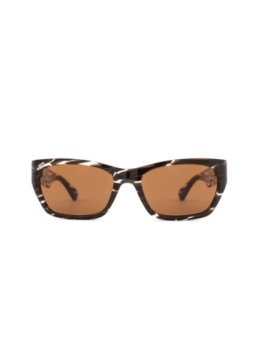 Bottega Veneta Bv1143S 003 55 - правоъгълна слънчеви очила, дамски, кафяви