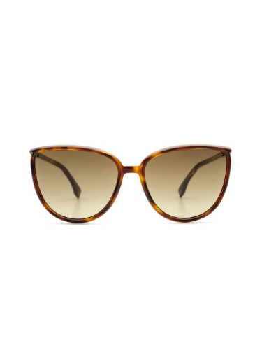 Fendi FF 0459/S 086 HA 59 - кръгла слънчеви очила, дамски, кафяви