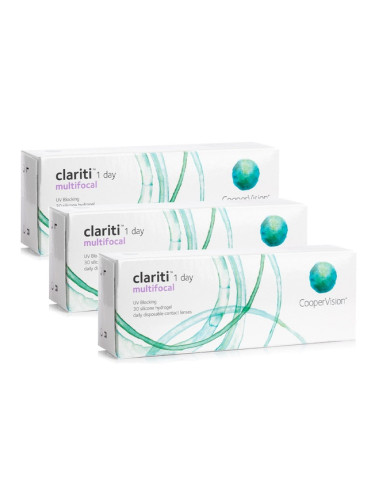 Clariti 1 day Multifocal (90 лещи) - еднодневни контактни лещи, силикон-хидрогелови мултифокални спорт, Somofilcon A