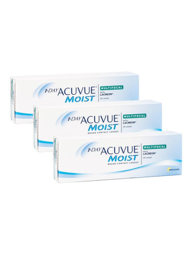1-Day Acuvue Moist Multifocal (90 лещи) - еднодневни контактни лещи, мултифокални спорт, Etafilcon A