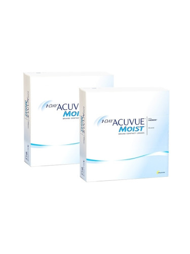 1-Day Acuvue Moist (180 лещи) - еднодневни контактни лещи, сферични спорт, Etafilcon A