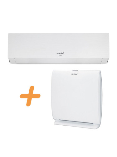 ПРОМО-ПАКЕТ TOYOTOMI: Климатик с изкуствен интелект ERAI Mistery White + Пречиствател за въздух