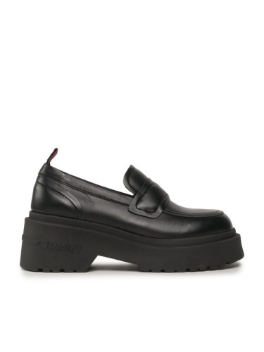 Tommy Jeans лоуфъри с дебела подметка Tjw Ava Loafer EN0EN02218 Черен