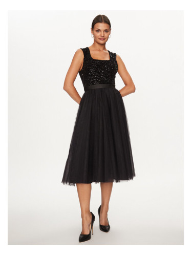 Rinascimento Коктейлна рокля CFC0115310003 Черен Regular Fit