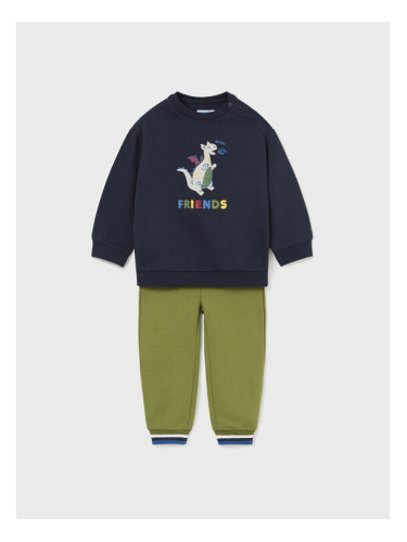 Mayoral Комплект суитшърт и панталон от плат 2.874 Син Regular Fit