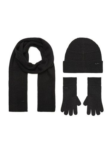 Комплект шапка, шал и ръкавици Michael Kors 2934187 Черен
