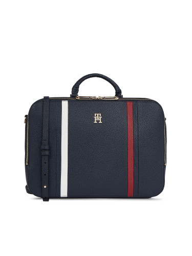 Чанта за лаптоп Tommy Hilfiger Th Emblem Laptop Bag Corp AW0AW15116 Тъмносин