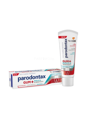Parodontax Gum+ Breath & Sensitivity Whitening Паста за зъби 75 ml