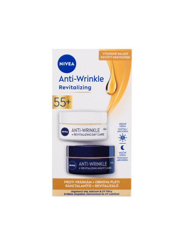 Nivea Anti-Wrinkle Revitalizing Подаръчен комплект дневен крем за лице Anti-Wrinkle Revitalizing Day Care 50 ml + нощен крем за лице Anti-Wrinkle Revitalizing Night Care 50 ml