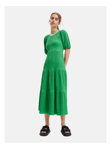 Desigual Ежедневна рокля 23SWVW45 Зелен Regular Fit